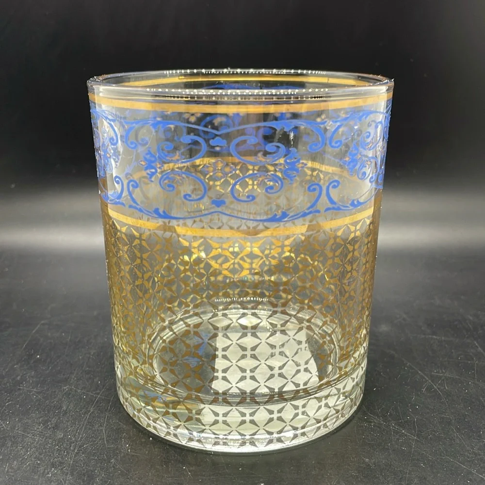 NWT Patina Vie Beauty and the Beast Inspired Blue & Gold Tumbler